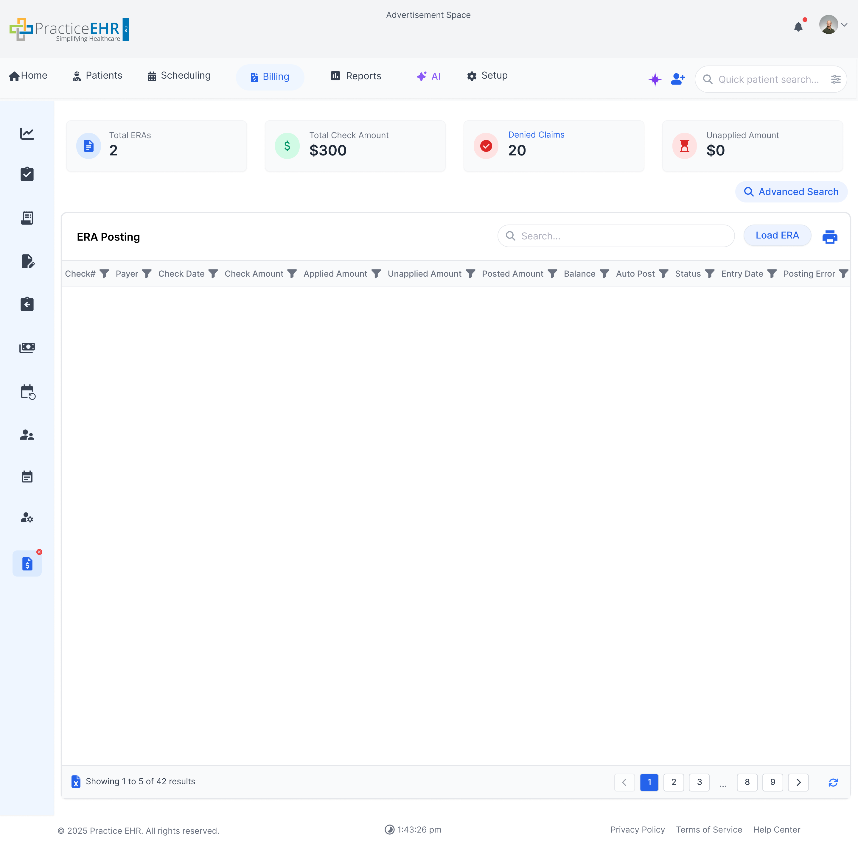 ERA Posting Screenshot